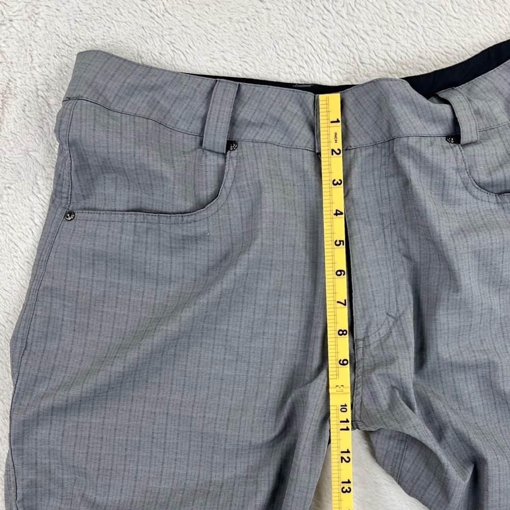 Zoic Ether Mountain Bike Shorts Men's XL Gray Check Stretch Cargo MTB Trail 12" - Picture 12 of 13